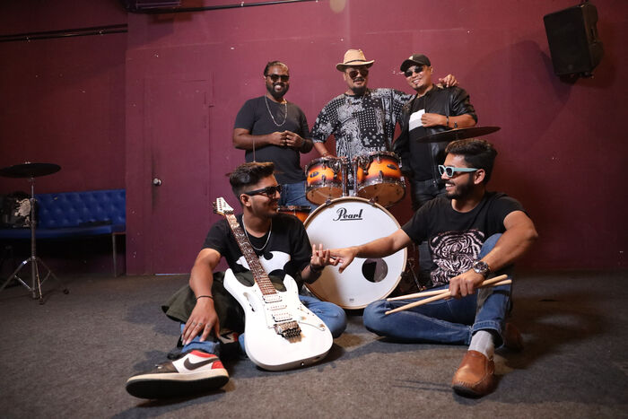 Live band performance