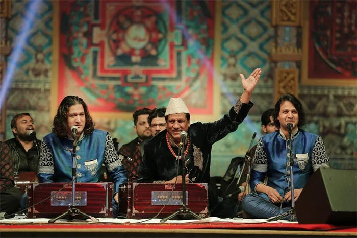 Live band performance