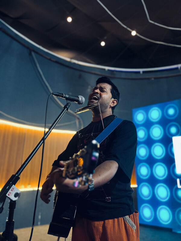 Live band performance
